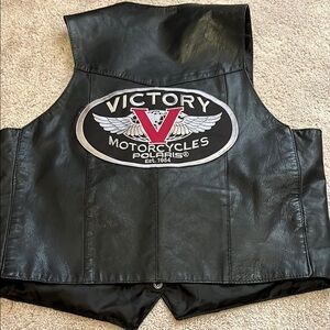 Victory motorcycles Black Leather Vest
